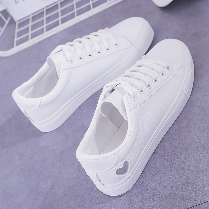 Grace – Damen Sneaker aus Kunstleder mit Herzmuster