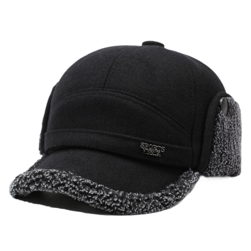 Wintermütze Herren mit Ohrenklappen Baseballkappen-Stil Warm gefüttert