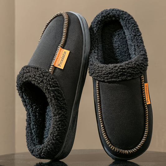 Unisex Winter Hausschuhe Slipper gefüttert mit weichem Plüschrand – verschiedene Farben