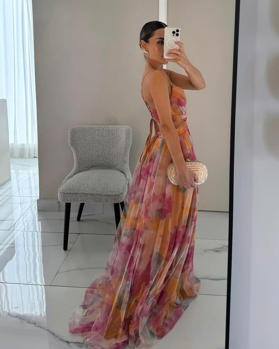Damen Abendkleid Maxi Elegantes Sommerkleid für besondere Anlässe