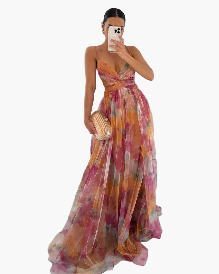 Damen Abendkleid Maxi Elegantes Sommerkleid für besondere Anlässe