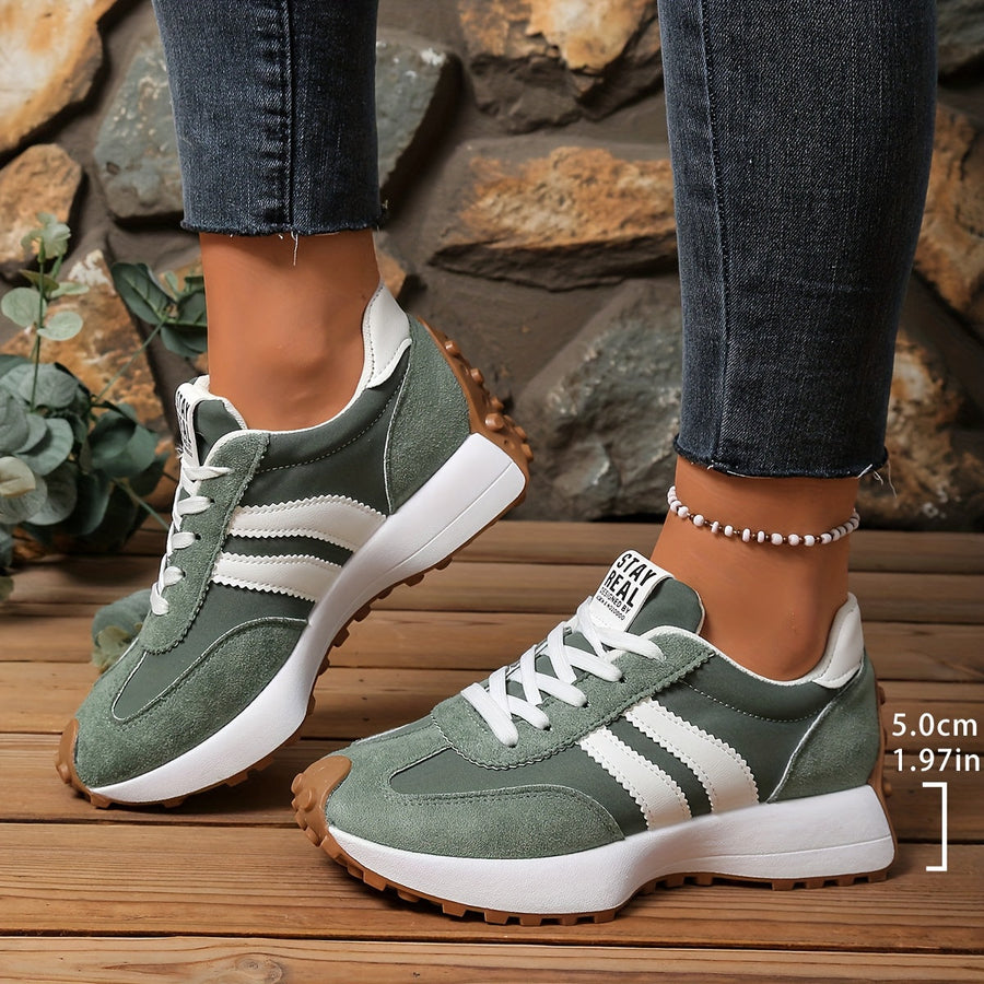 Damen Retro Sneaker im Casual-Stil für Alltag und Freizeit