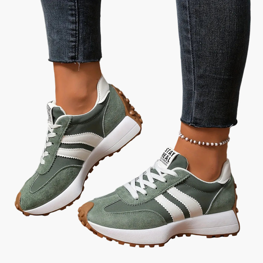 Damen Retro Sneaker im Casual-Stil für Alltag und Freizeit