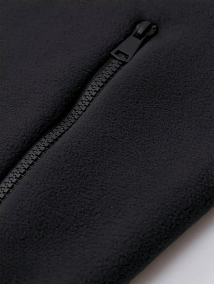 Herren Gefütterte Kapuzenjacke aus Fleece mit Reißverschluss