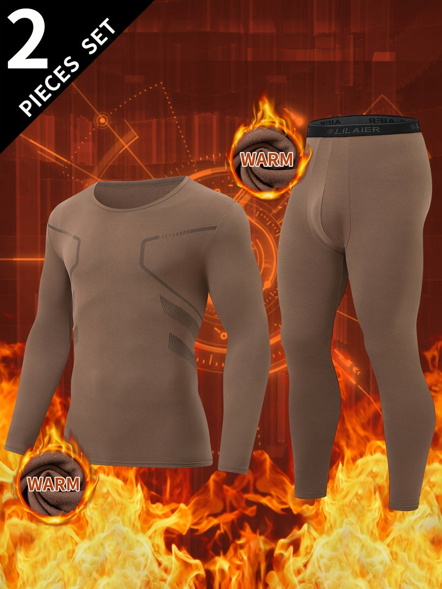 Thermo Unterwäsche Set Herren Langarmshirt & Hose 2-teilig