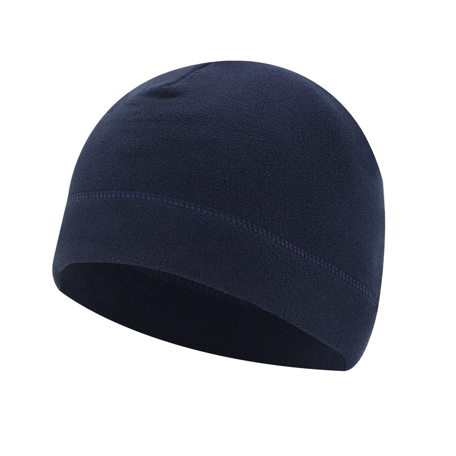 Fleece Beanie Mütze Unisex Warme Wintermütze Schwarz