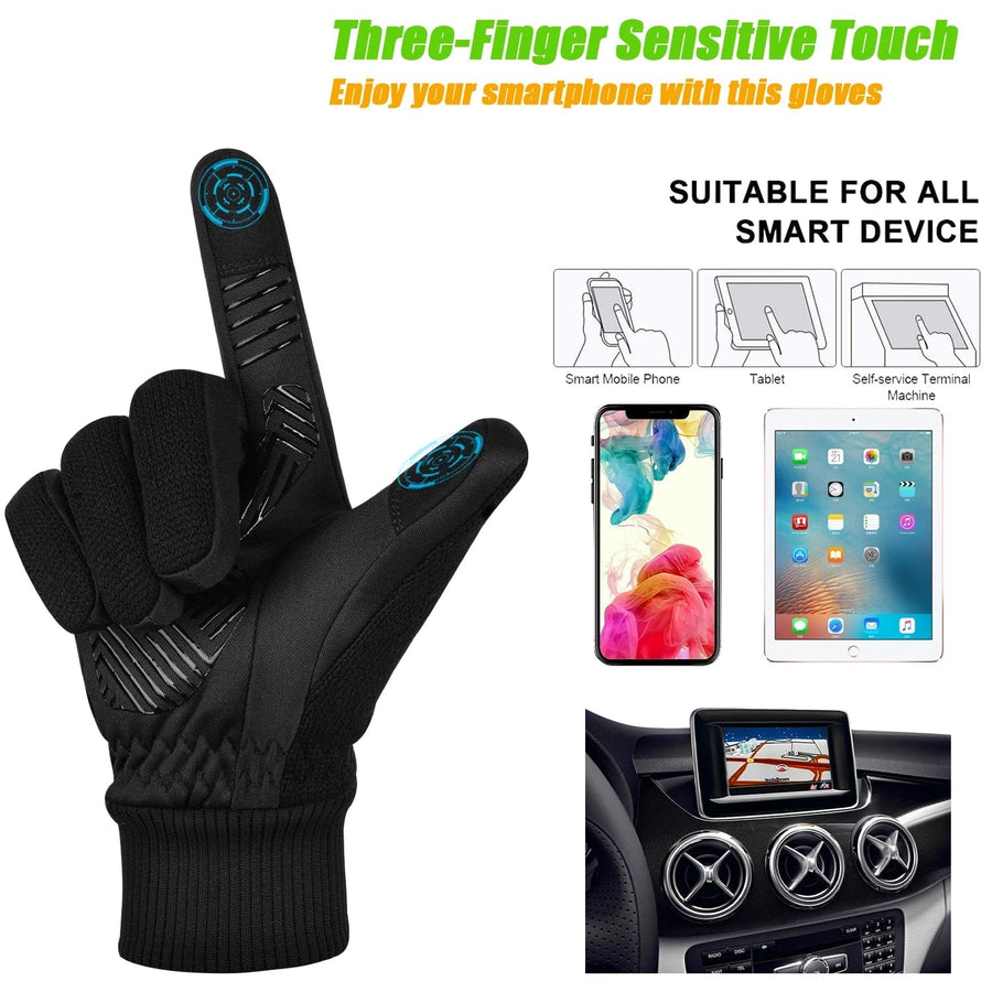 Unisex Winterhandschuhe mit 3M Thinsulate Isolation und Touchscreen-Funktion, Anti-Rutsch-Design