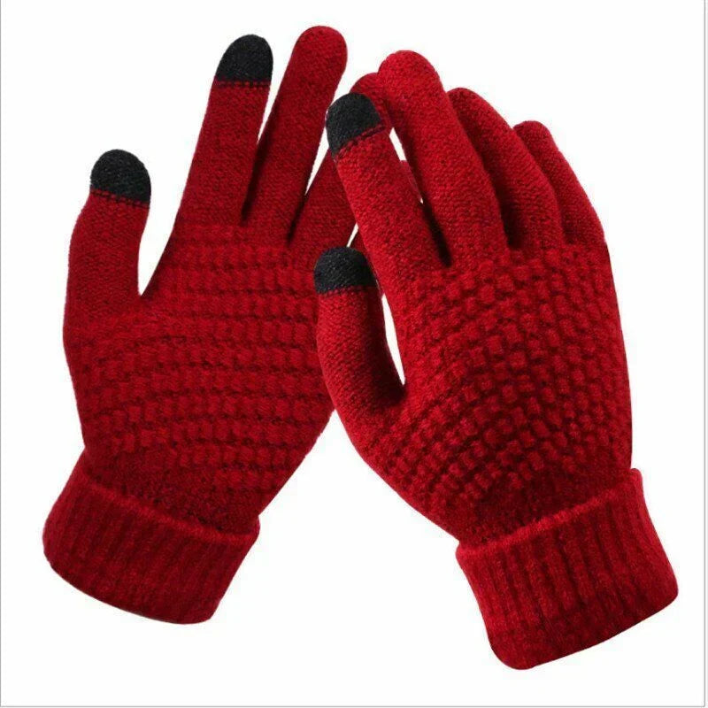 Unisex Strickhandschuhe mit Touchscreen-Funktion