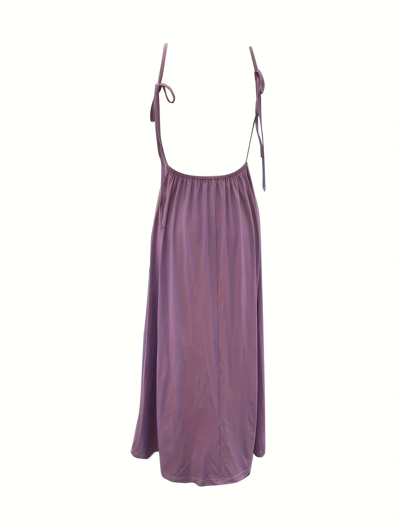 Damen Maxikleid mit Rückenausschnitt und Schlitz – Elegantes Abend- & Partykleid