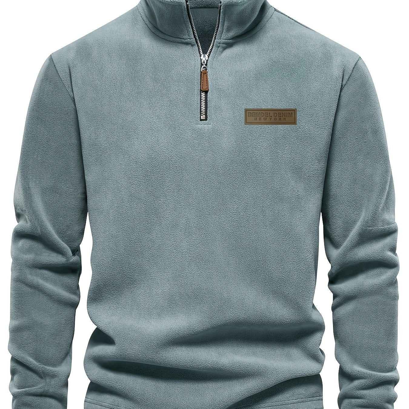 Herren Quarter-Zip Pullover – Moderner Freizeitstil mit Stehkragen und dezentem Logo