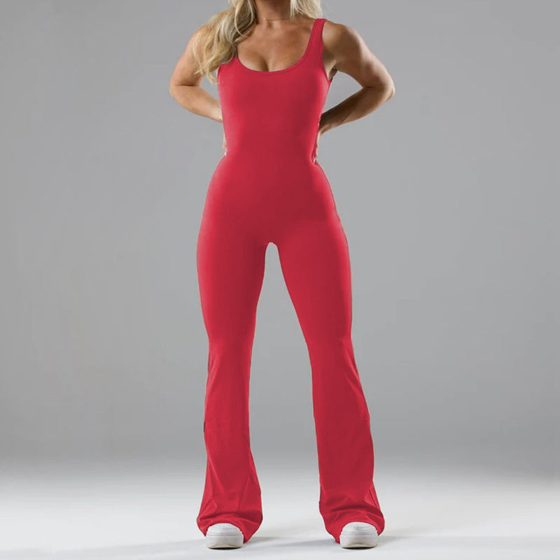 Angela – Nahtloser Yoga-Bodysuit mit Hohldesign