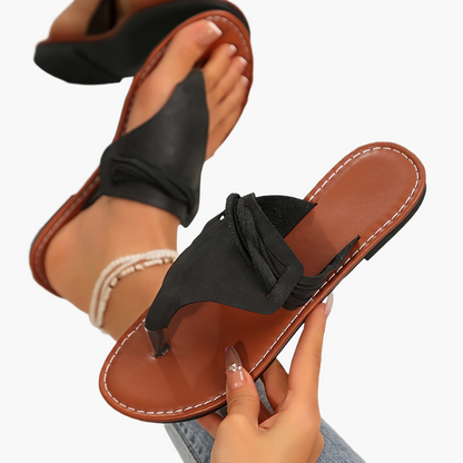 Damen Zehentrenner Sandalen mit modischem Design für Sommer und Freizeit