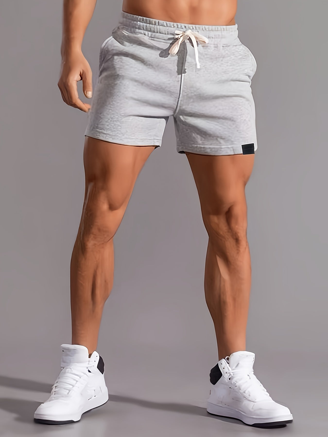 Herren Sportliche kurze Trainingsshorts mit Kordelzug – Bequeme Fitness- & Freizeithose