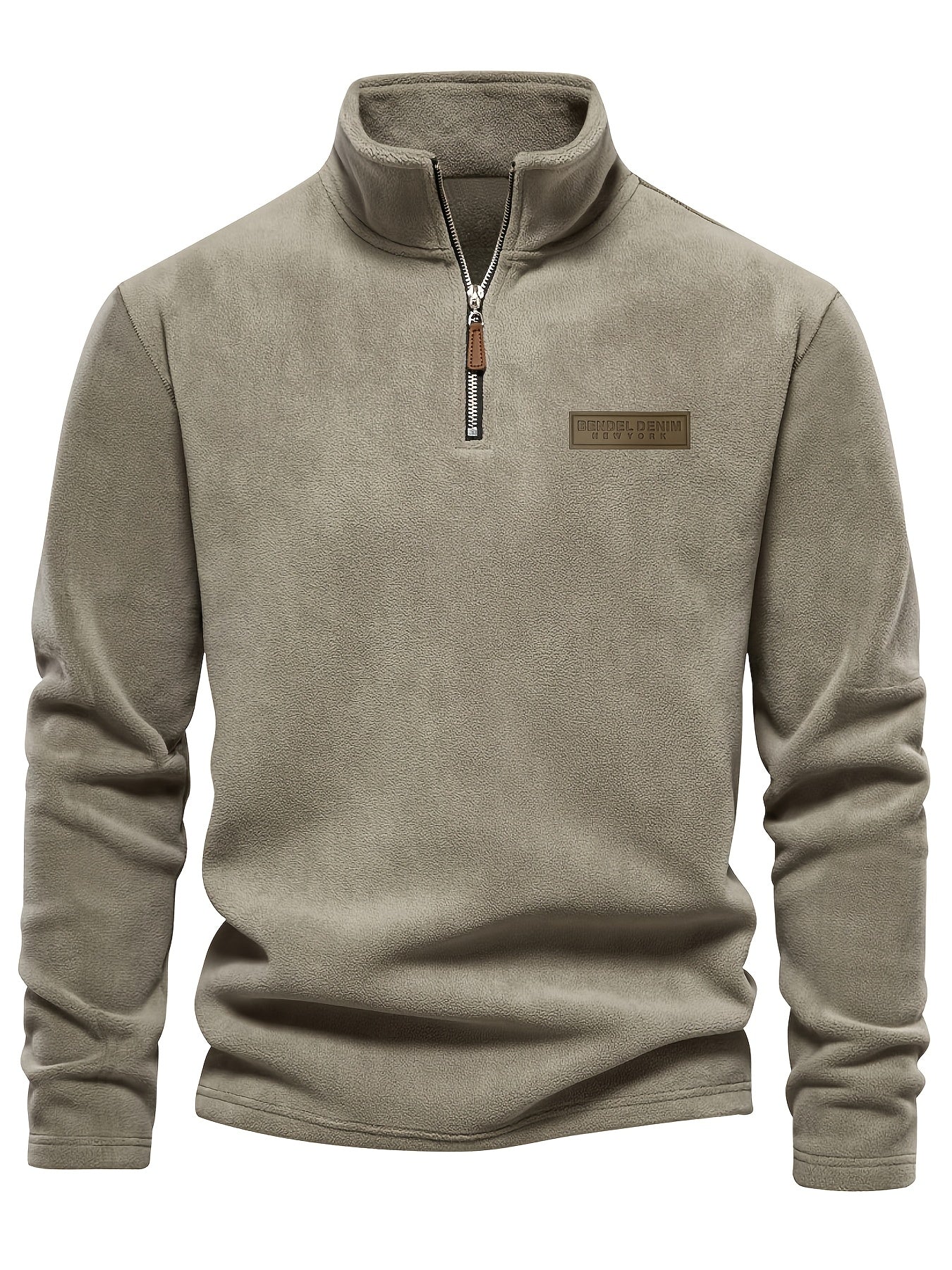 Herren Quarter-Zip Pullover – Moderner Freizeitstil mit Stehkragen und dezentem Logo