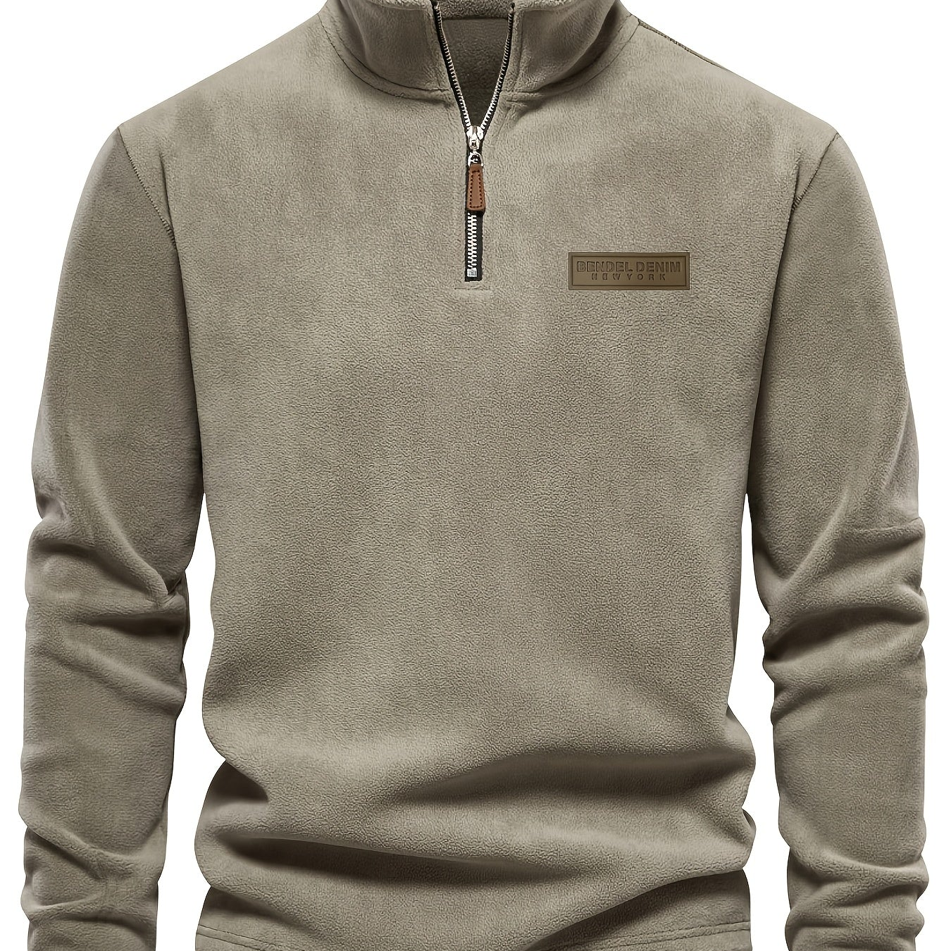 Herren Quarter-Zip Pullover – Moderner Freizeitstil mit Stehkragen und dezentem Logo