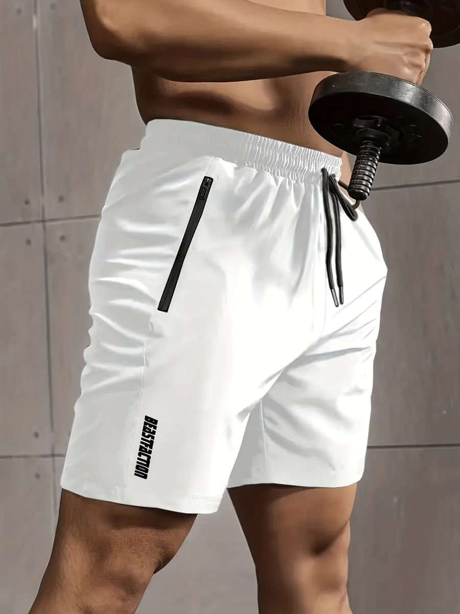 Herren Sportshorts mit Zipper-Taschen – Trainingsshorts Fitness & Workout