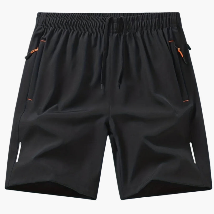 Herren Sportshorts Fitness Laufshorts mit Reißverschlusstaschen – Bequeme Trainingsshorts