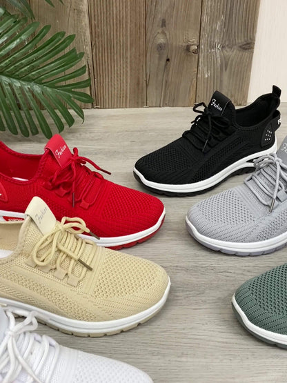 Damen Sneaker Freizeit leichte Sportschuhe für Alltag und Fitness