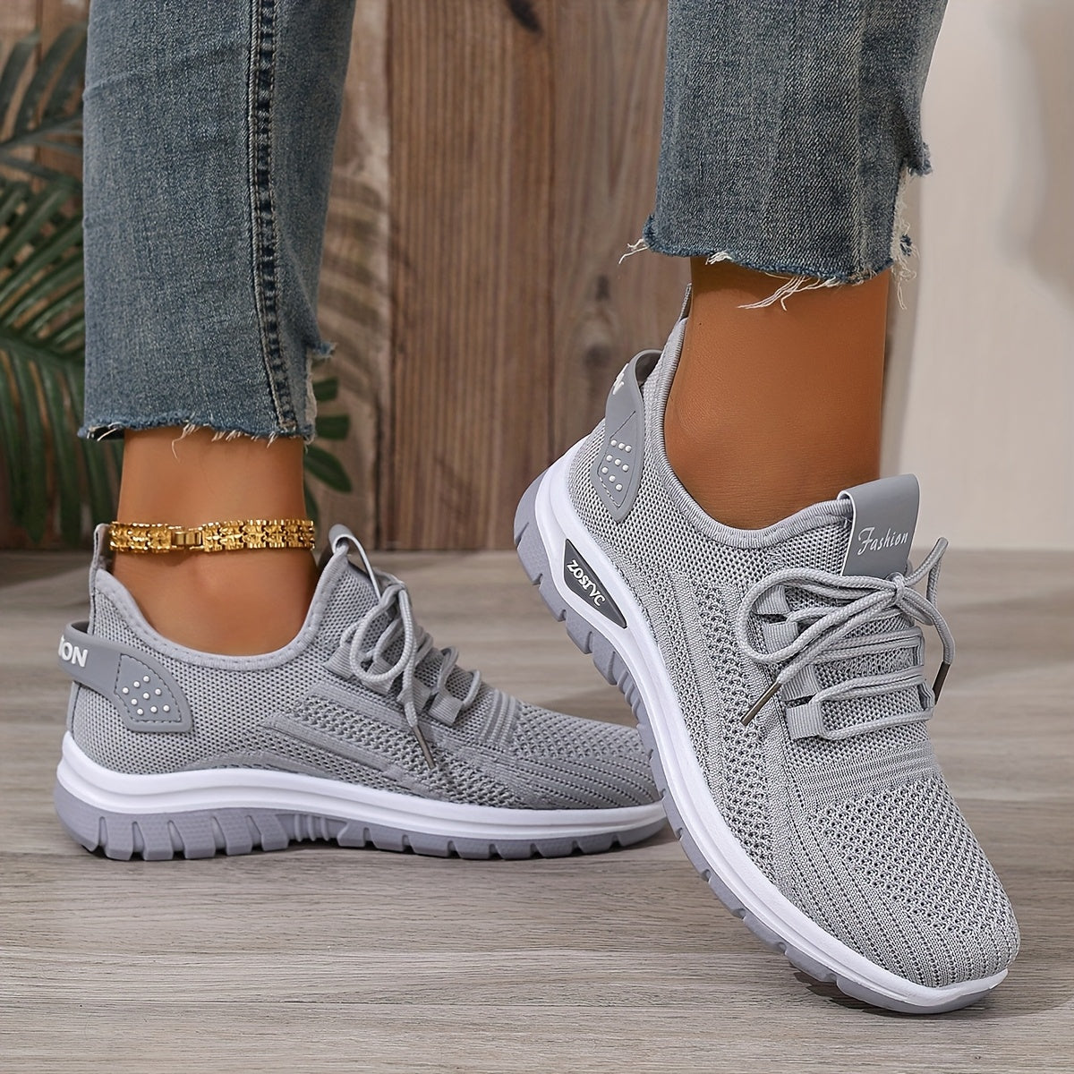 Damen Sneaker Freizeit leichte Sportschuhe für Alltag und Fitness