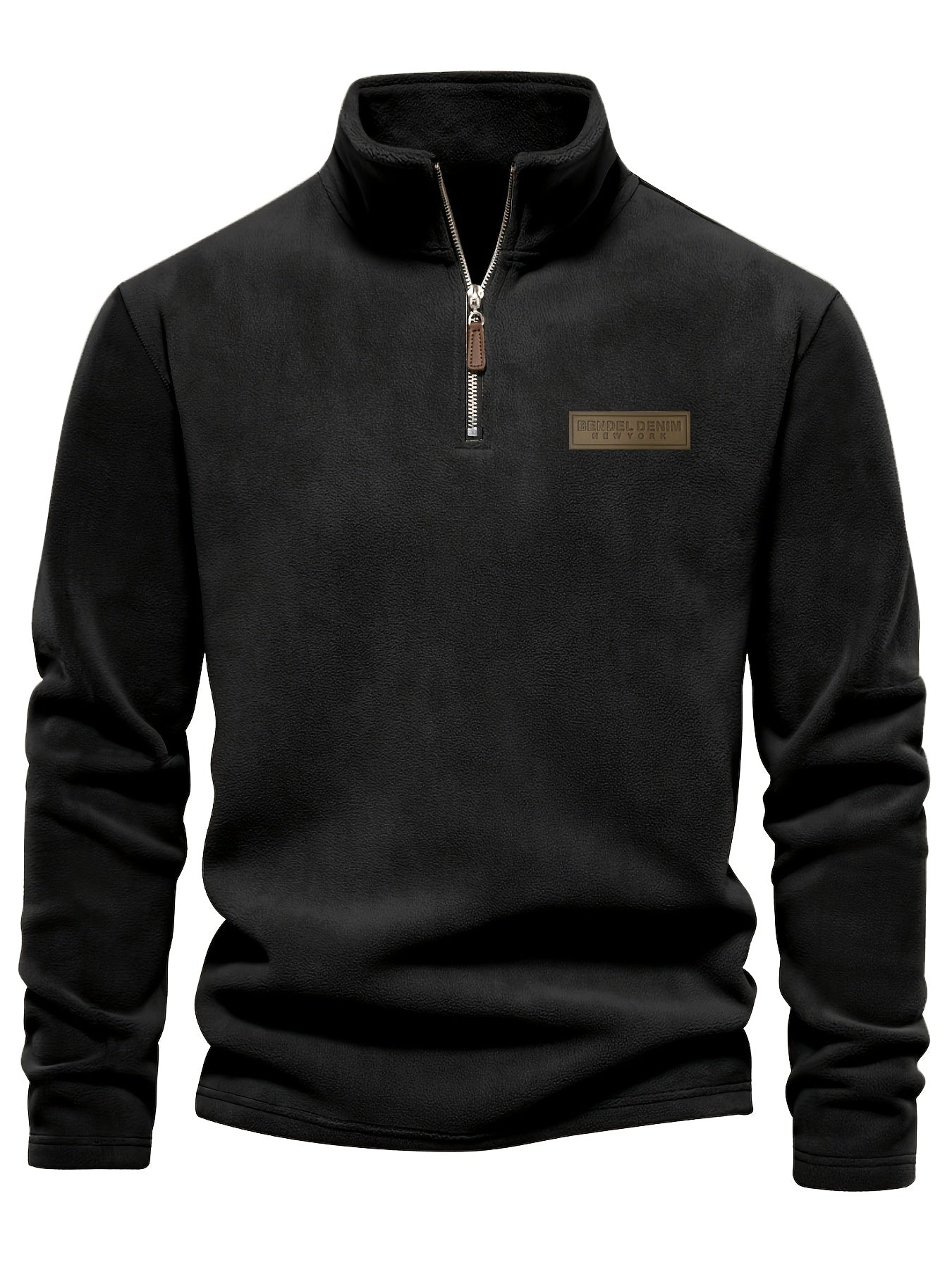 Herren Quarter-Zip Pullover – Moderner Freizeitstil mit Stehkragen und dezentem Logo