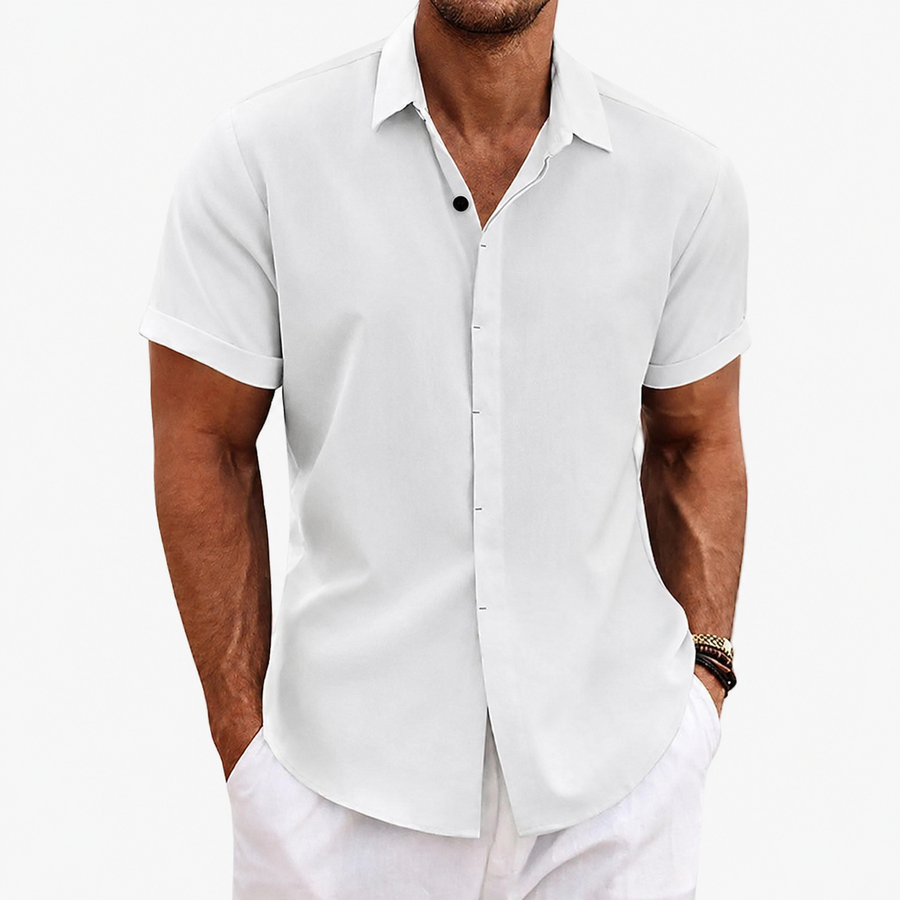 Herren Freizeithemd mit Reverskragen – Kurzarm, Sommer, Modern, Ideal für Alltag & Reisen