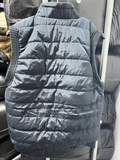 Steppweste mit Stehkragen und Rippstrickdetails - Warm gefüttert - Herren