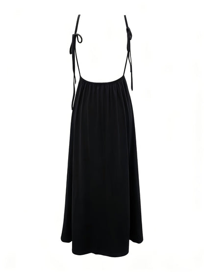 Damen Maxikleid mit Rückenausschnitt und Schlitz – Elegantes Abend- & Partykleid