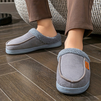 Unisex Winter Hausschuhe Slipper gefüttert mit weichem Plüschrand – verschiedene Farben