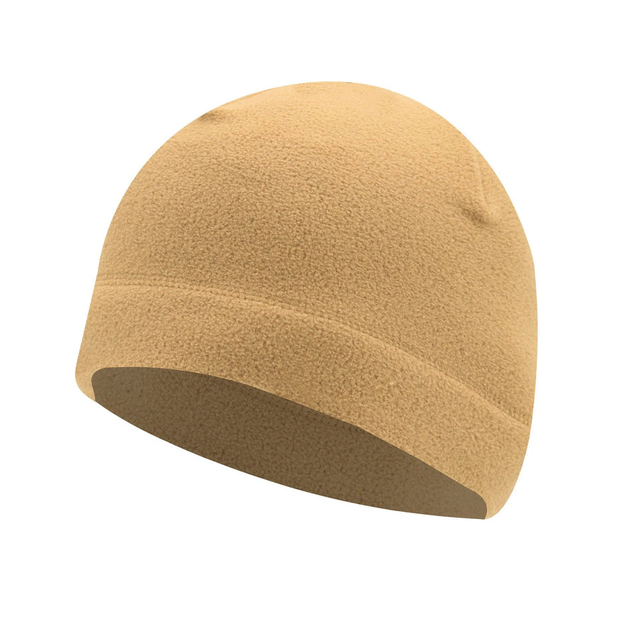 Fleece Beanie Mütze Unisex Warme Wintermütze Schwarz