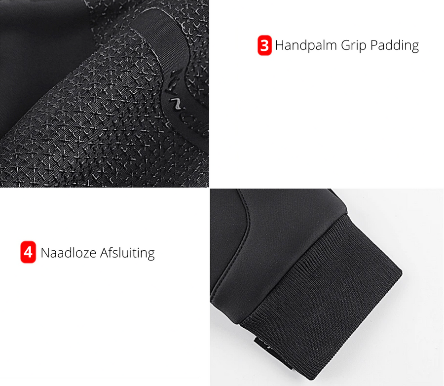 Unisex Touchscreen Handschuhe Winter Winddicht Anti-Rutsch Grau Schwarz