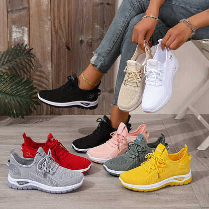 Damen Sneaker Freizeit leichte Sportschuhe für Alltag und Fitness