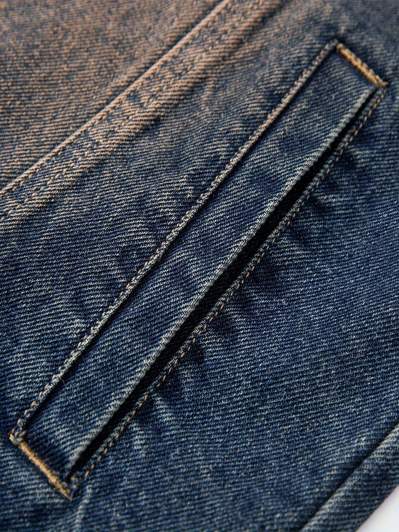 Jeansweste ärmellos in Used-Optik mit Fransen