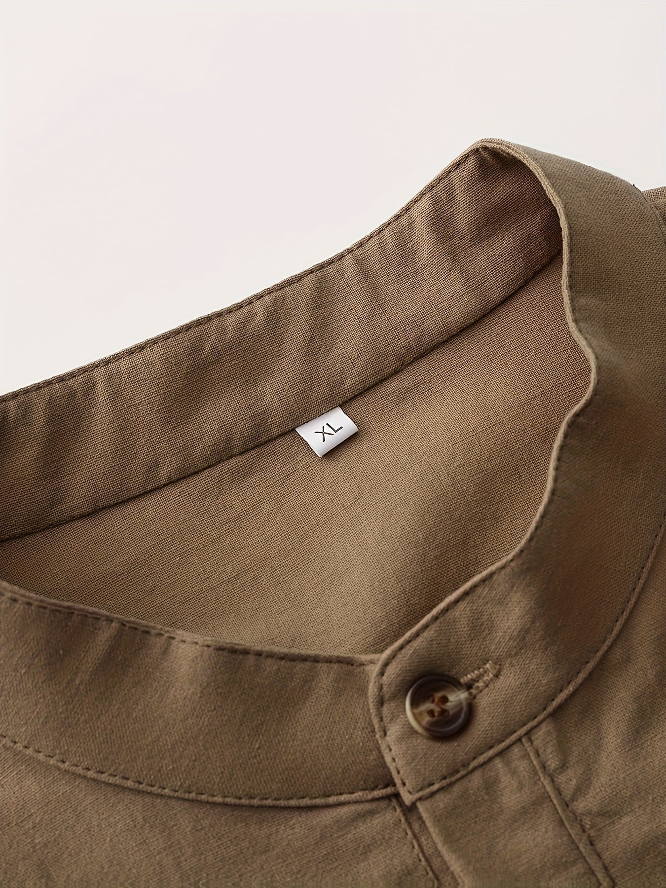 Herren Henley Langarmshirt mit Stehkragen und Knopfleiste – Modernes Freizeitoberteil für stilvolle Anlässe