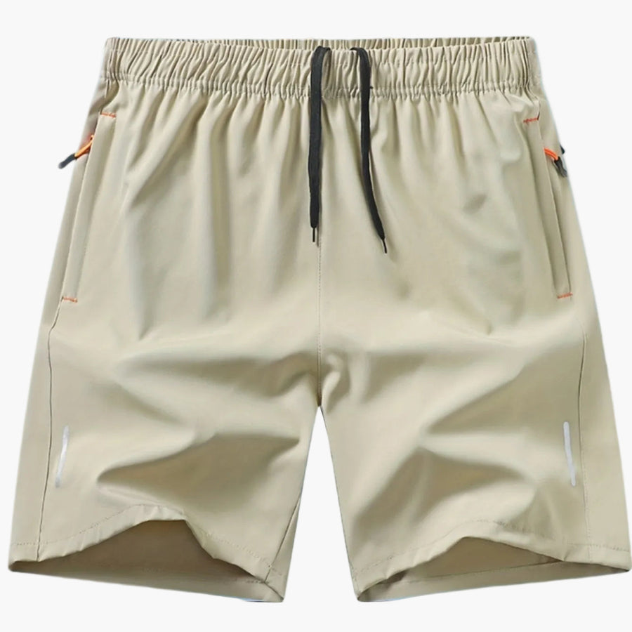 Herren Sportshorts Fitness Laufshorts mit Reißverschlusstaschen – Bequeme Trainingsshorts