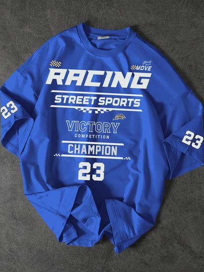 Herren Streetwear Racing Champion T-Shirt – Sportliches Freizeitshirt mit Print