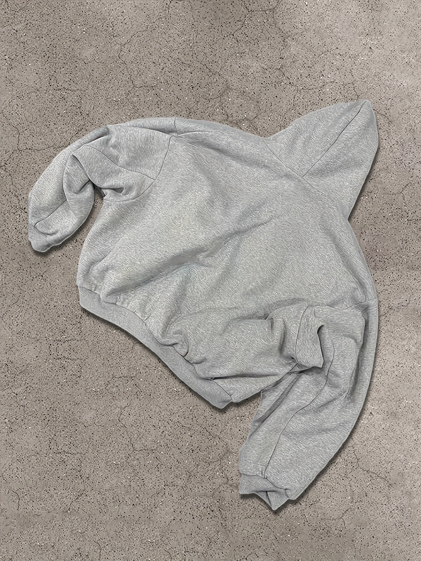 Unisex Reißverschluss Hoodie Hellgrau mit kariertem Innenfutter Kapuzenpullover