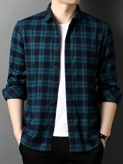 Herren Karohemd Modern Fit – Elegantes Business und Freizeit Hemd