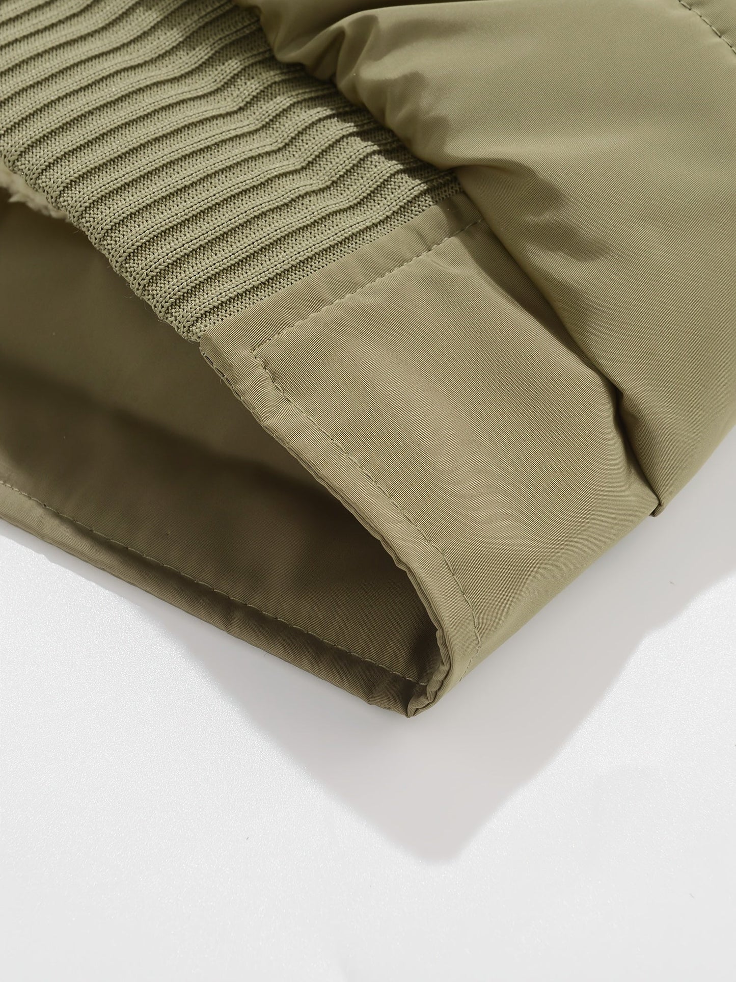 Steppweste mit Stehkragen und Rippstrickdetails - Warm gefüttert - Herren