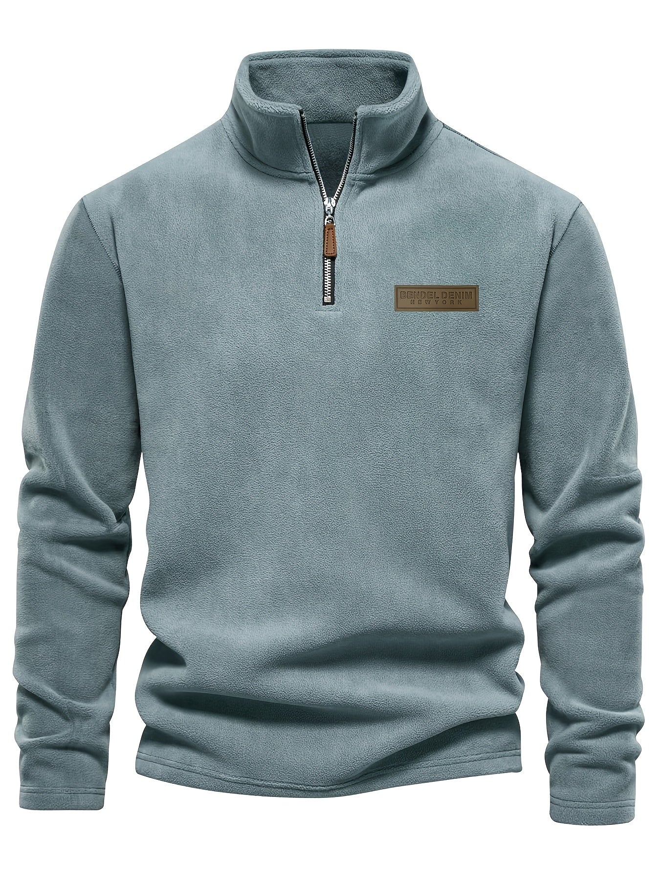 Herren Quarter-Zip Pullover – Moderner Freizeitstil mit Stehkragen und dezentem Logo
