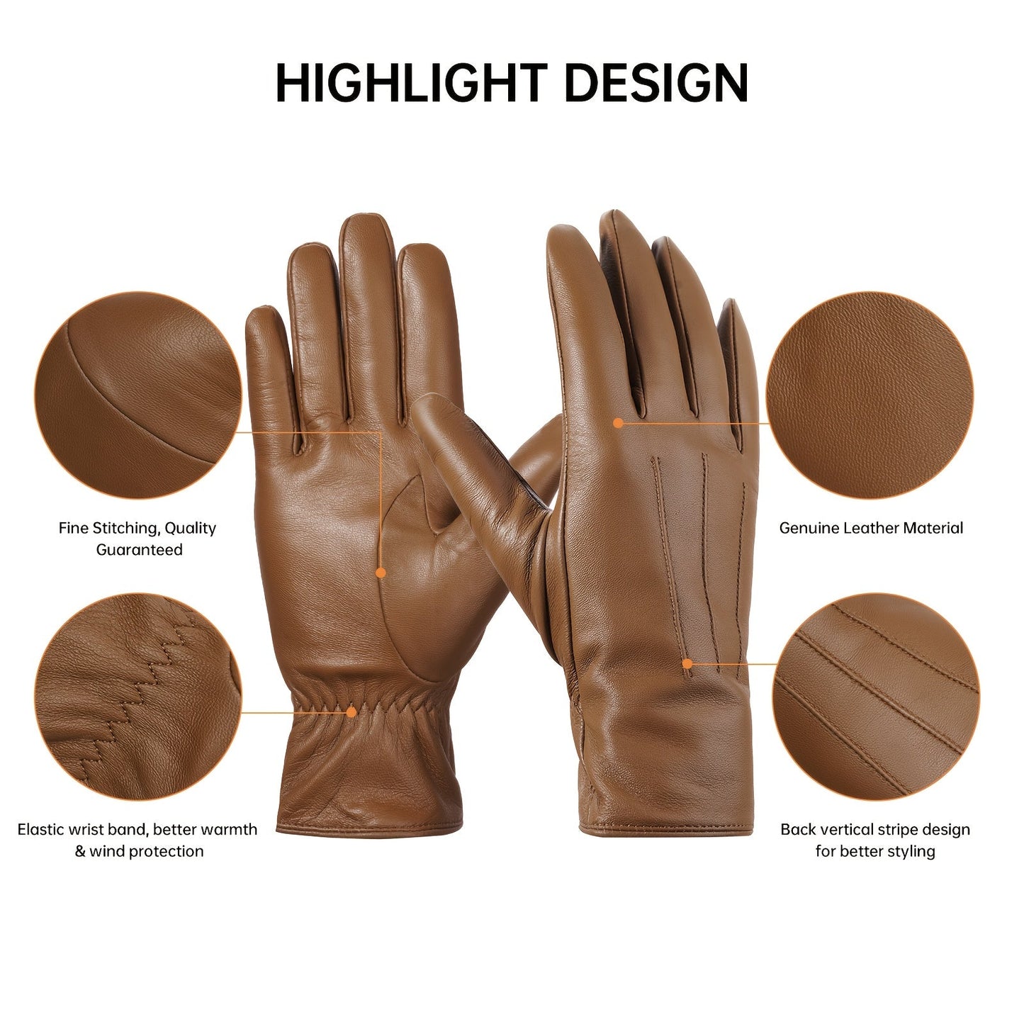 Damen Handschuhe glattes Material Burgunderrot Gr. S
