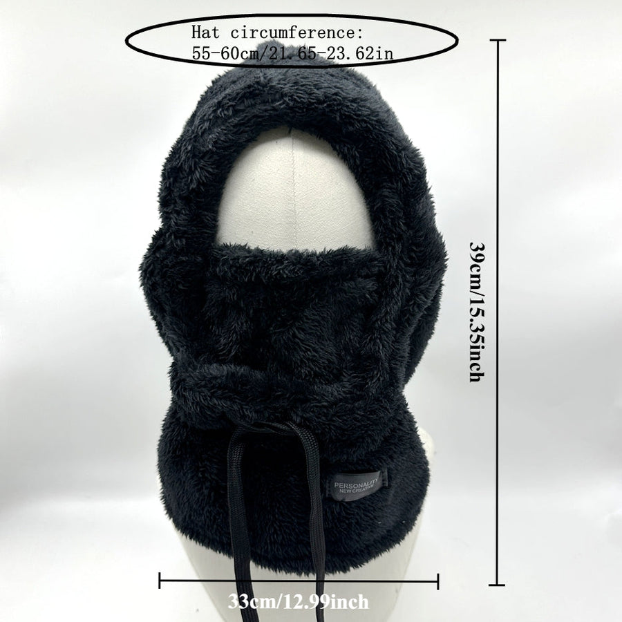 Unisex Winter Balaclava Sturmhaube Fleece Halstuch Kapuzenmütze mit Mundschutz