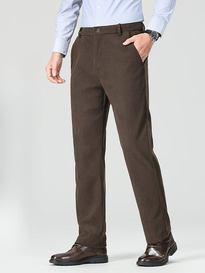 Herren Cordhose Regular Fit – klassische Freizeithose mit feinem Cordmuster