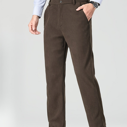 Herren Cordhose Regular Fit – klassische Freizeithose mit feinem Cordmuster