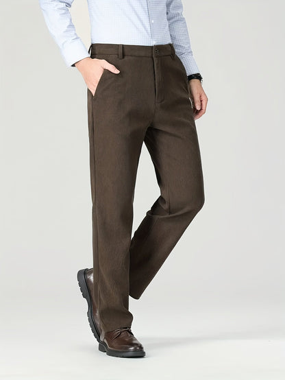 Herren Cordhose Regular Fit – klassische Freizeithose mit feinem Cordmuster