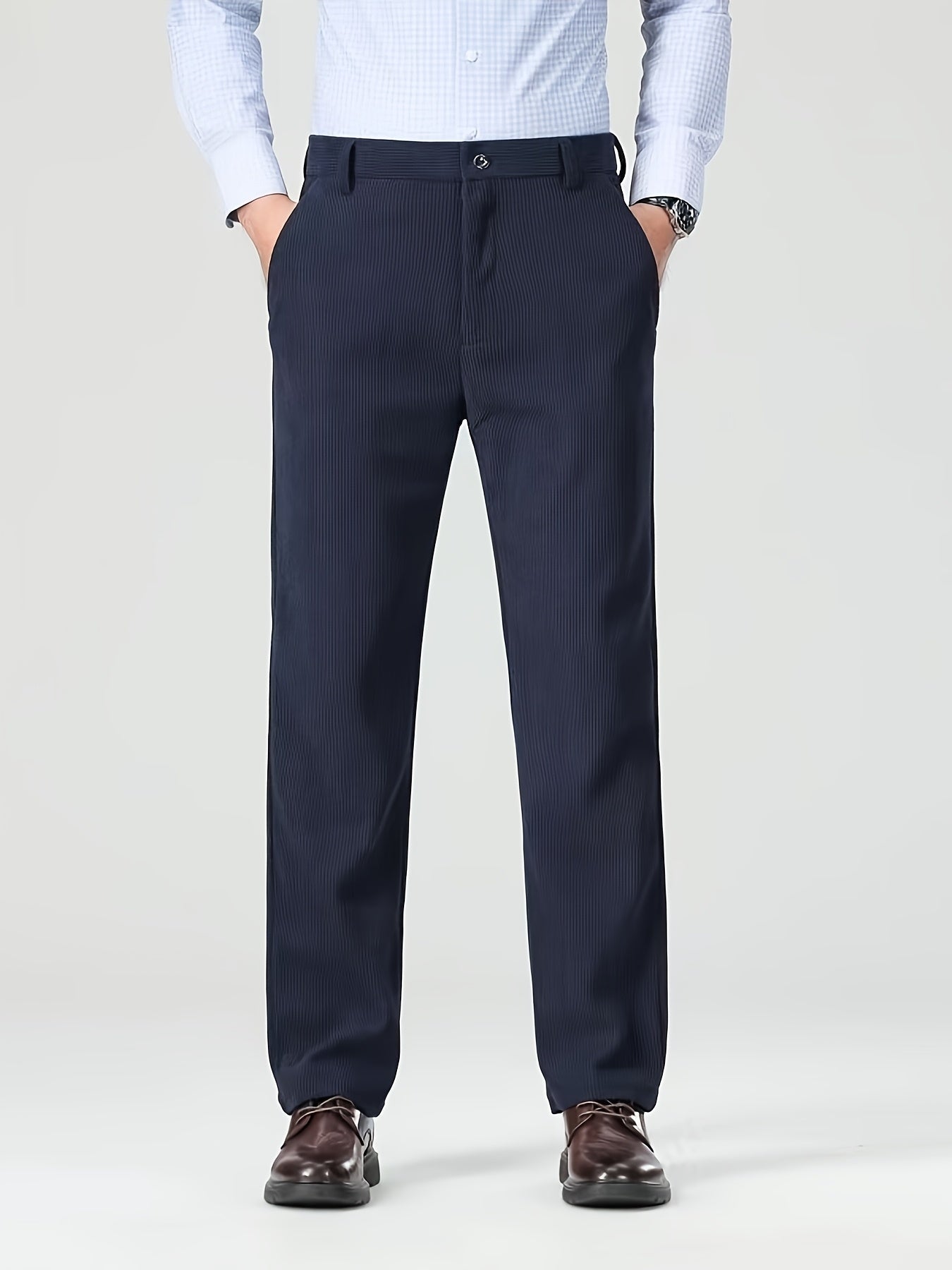 Herren Cordhose Regular Fit – klassische Freizeithose mit feinem Cordmuster