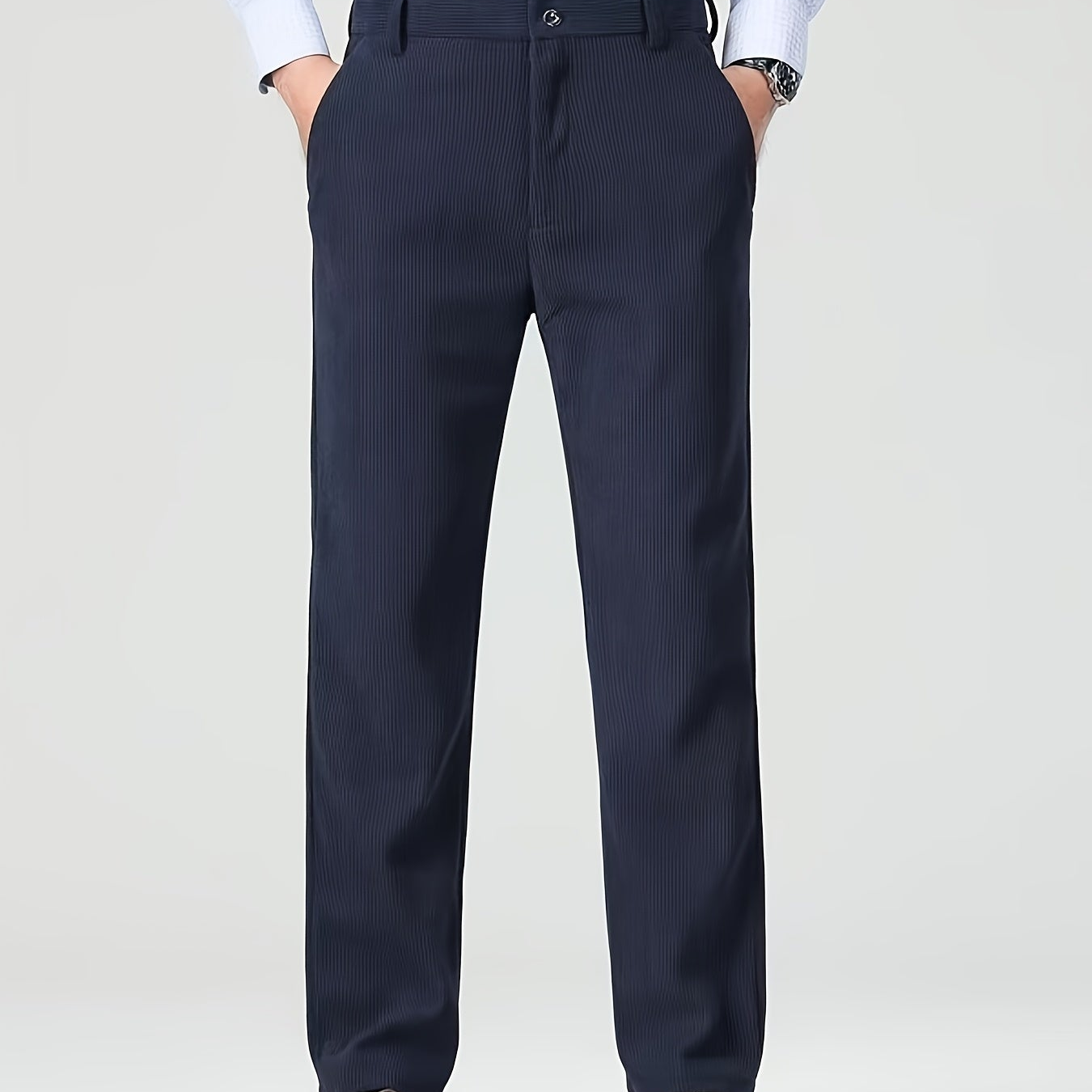 Herren Cordhose Regular Fit – klassische Freizeithose mit feinem Cordmuster