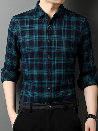 Herren Karohemd Modern Fit – Elegantes Business und Freizeit Hemd