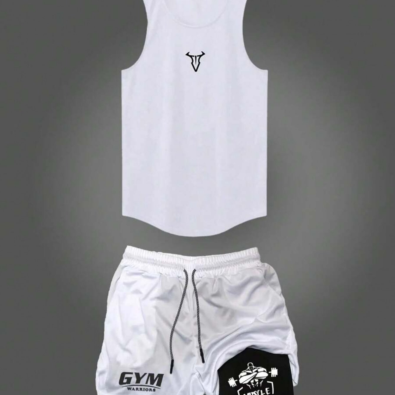Herren Fitness Trainingsset – Muskelaufbau Tanktop & Shorts für Gym und Workout