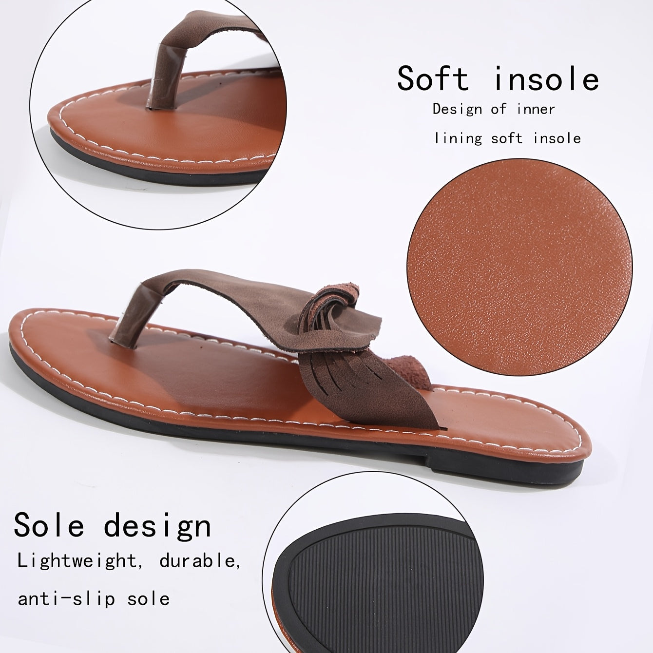 Damen Zehentrenner Sandalen mit modischem Design für Sommer und Freizeit