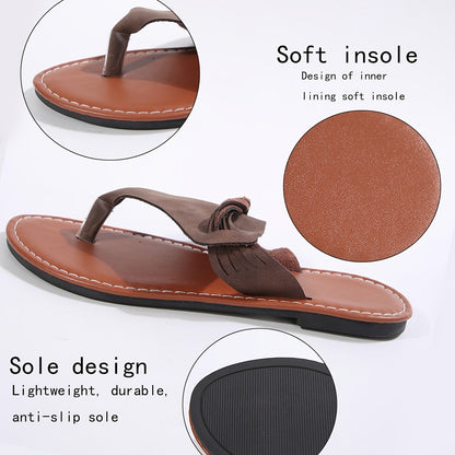Damen Zehentrenner Sandalen mit modischem Design für Sommer und Freizeit